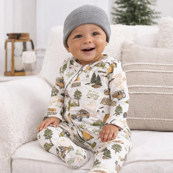 Tesa Babe Trailblazer Bamboo Zipper Convertible Romper For Baby Boys