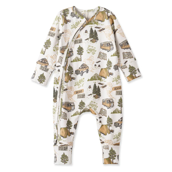 Tesa Babe Trailblazer Bamboo Zipper Convertible Romper For Baby Boys