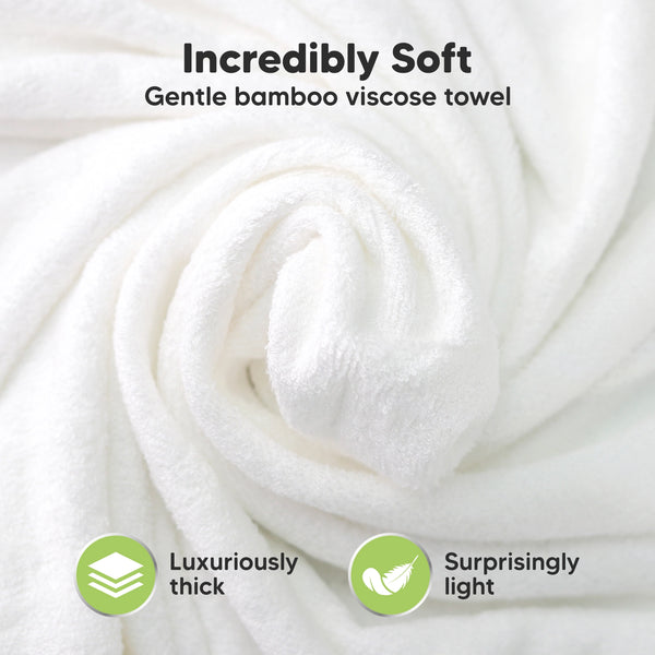 KeaBabies Luxe Baby Hooded Towel -Wildflowers