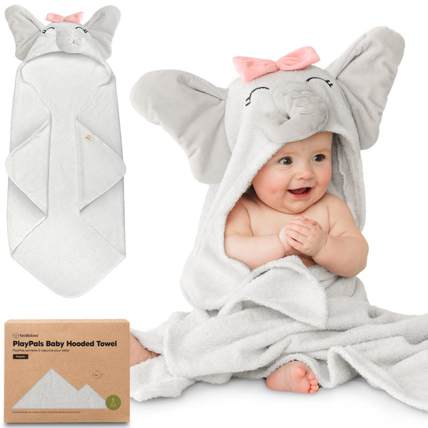 KeaBabies Playpals Hooded Baby Bath Towels For Newborn - Ella