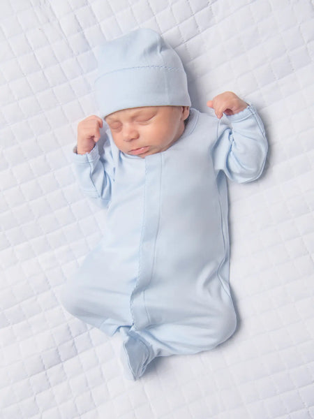 Magnolia Baby Essentials Solid Blue Footie