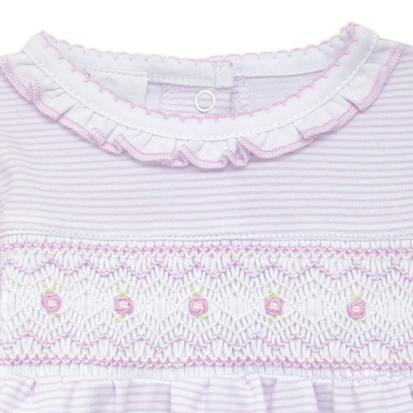 Magnolia Baby Julia Smocked Footie - Pink