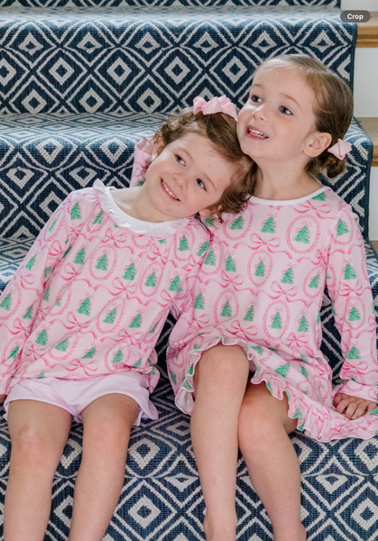 The Proper Peony Parkside Pima Pink Tannenbaum Play Dress
