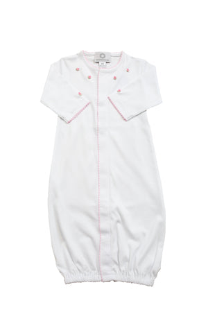 The Proper Peony Pima Converter Gown White & Pink