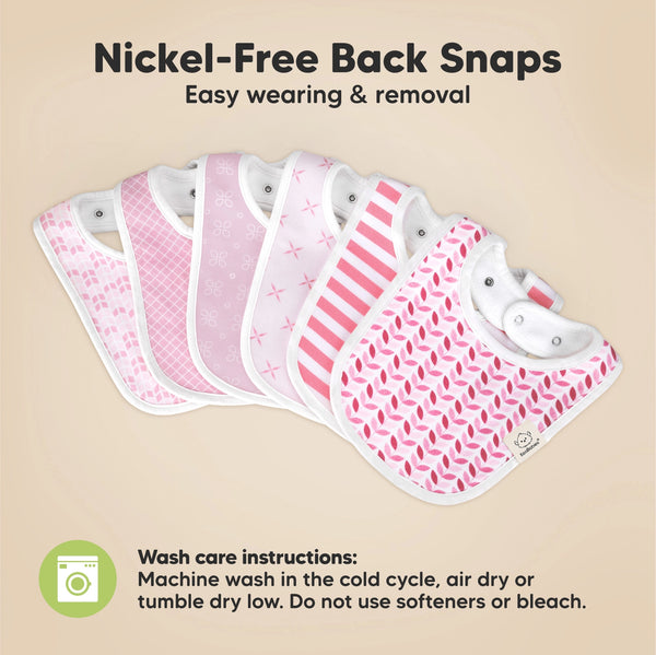KeaBabies 8-pack Urban Drool Bibs For Teething Baby
