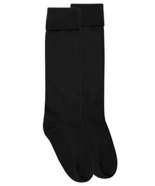 Jefferies Socks School Uniform Nylon Knee High - Black