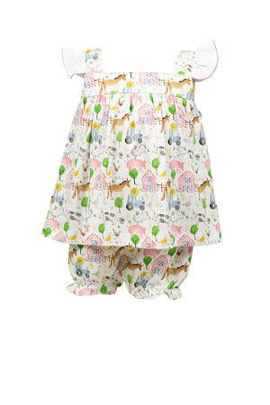 The Proper Peony Parkside Pima Farm Bloomer Set
