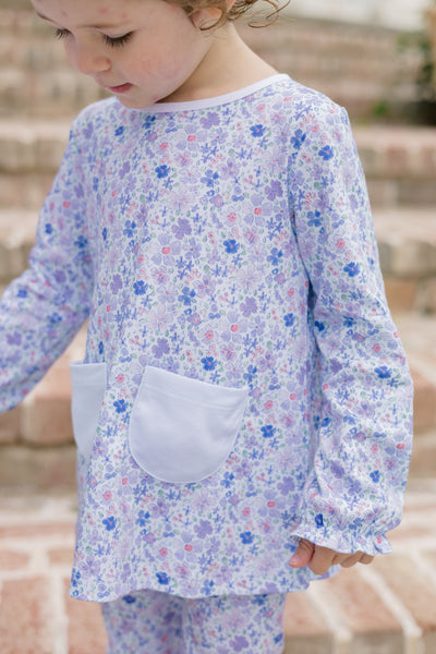 The Proper Peony Parkside Pima Iris Garden Tunic Set