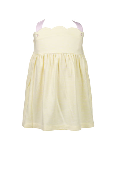 The Proper Peony Parkside Pima Yellow Stripe Sundress
