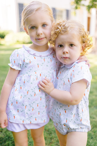 The Proper Peony Parkside Pima Peeps Bloomer Set