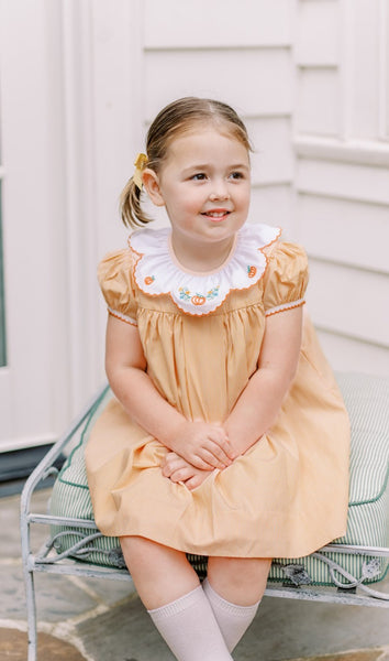 The Proper Peony Classic Pembroke Pumpkin Dress