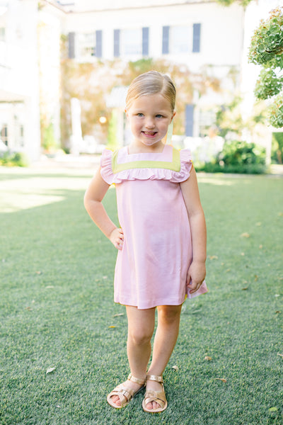 The Proper Peony Parkside Pima Pink / Green Sleeveless Dress