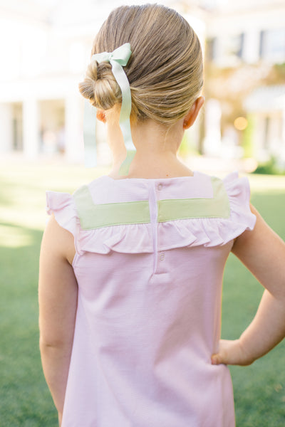 The Proper Peony Parkside Pima Pink / Green Sleeveless Dress