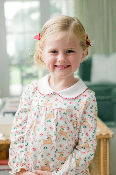 The Proper Peony Parkside Pima Prancer LS Yoke Dress