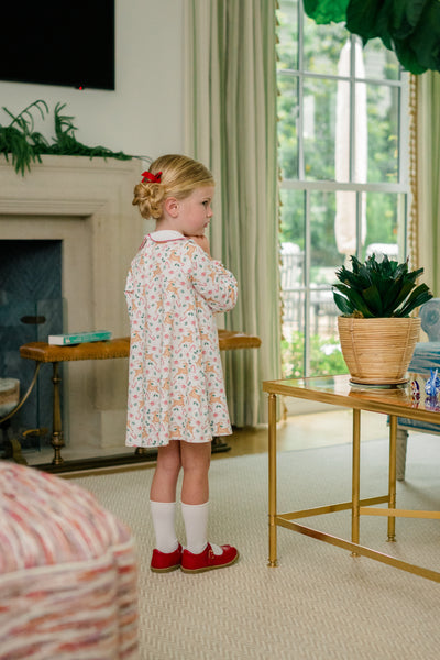 The Proper Peony Parkside Pima Prancer LS Yoke Dress