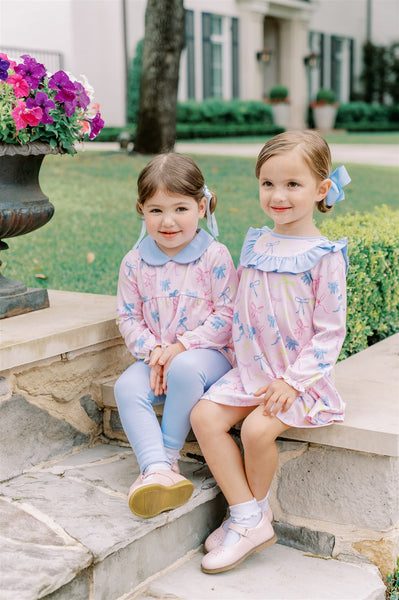 The Proper Peony Parkside Pima Ribbon Party Dress LS