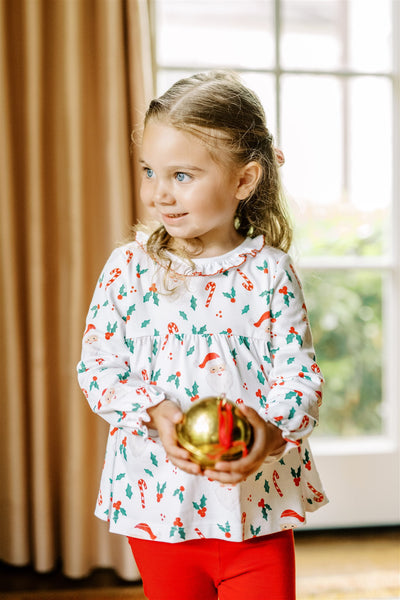 The Proper Peony Parkside Pima St. Nick Tunic Set LS