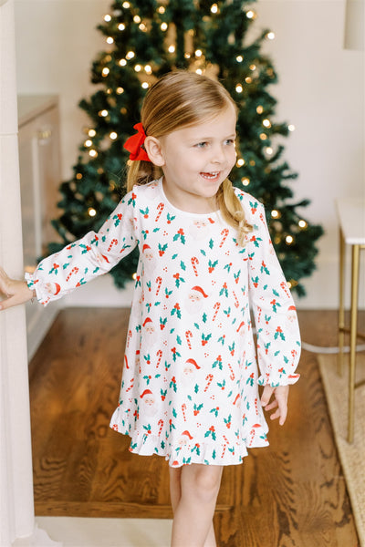 The Proper Peony Parkside Pima St. Nick Play Dress LS