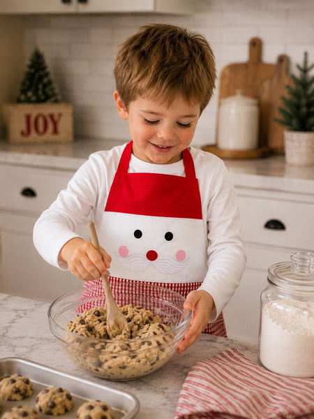 The Proper Peony Northpole Boy Apron