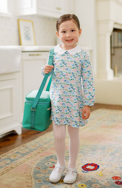 The Proper Peony Parkside Pima - Flanders Poppy LS A-Line Dress