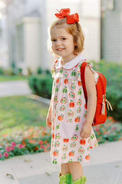 The Proper Peony Parkside Pima - Gala Apples SS Dress