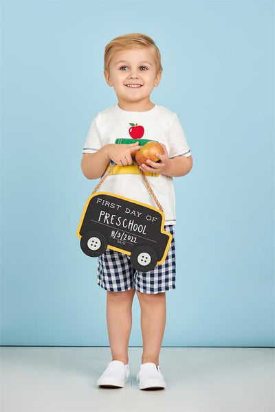 Mud Pie Boy Shorts Set - Apple & Books