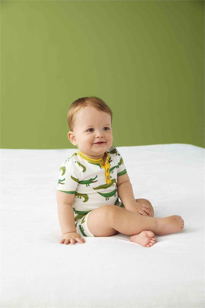 Mud Pie Pajamas- Crocodile Short Set