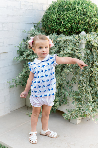 The Proper Peony Parkside Pima Nantucket Prep Bloomer Set