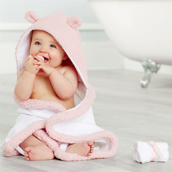 MudPie Pink Baby Bath Time Gift Set