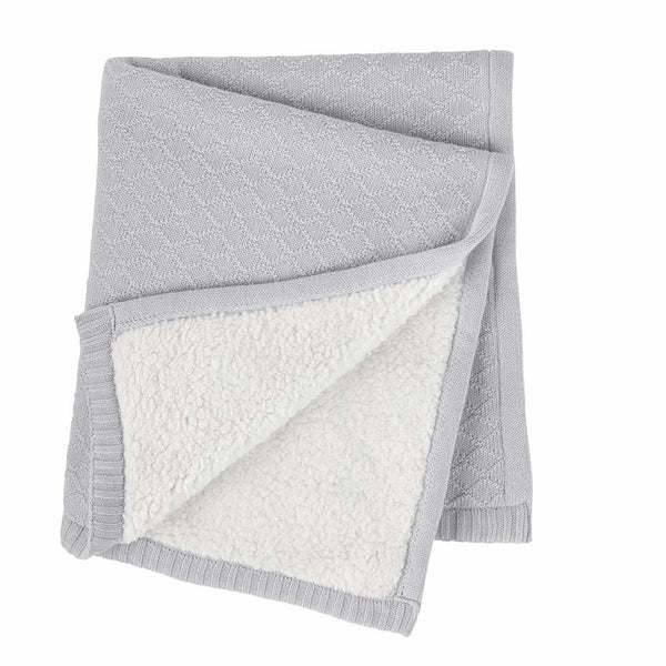 MudPie Gray Knit Blanket