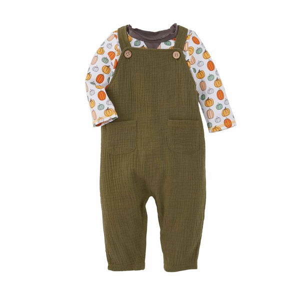 Mud Pie Olive Jumper with T-Shirt