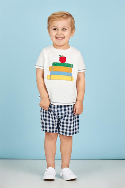 Mud Pie Boy Shorts Set - Apple & Books