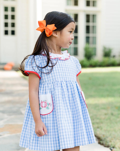 The Proper Peony Peyton Pumpkin- Pocket Dress