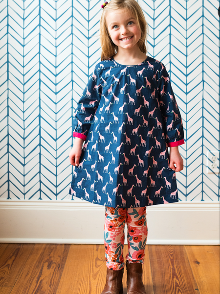 Petit Peony Ava Giraffe Dress