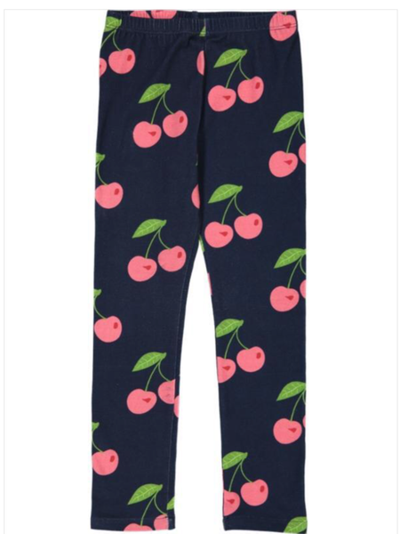 Petit Peony Navy Cherry Leggings