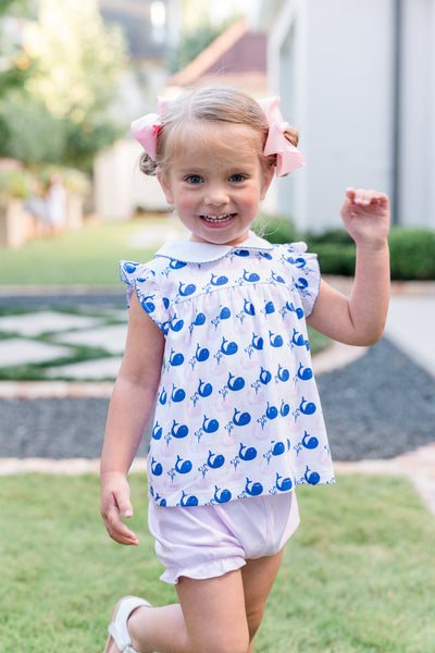 The Proper Peony Parkside Pima Nantucket Prep Bloomer Set