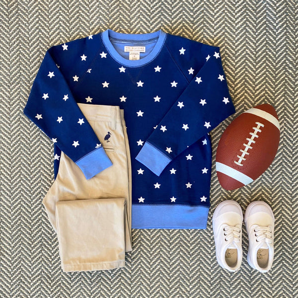 The Beaufort Bonnet Company Cassidy Crewneck Twinkle Twinkle Star