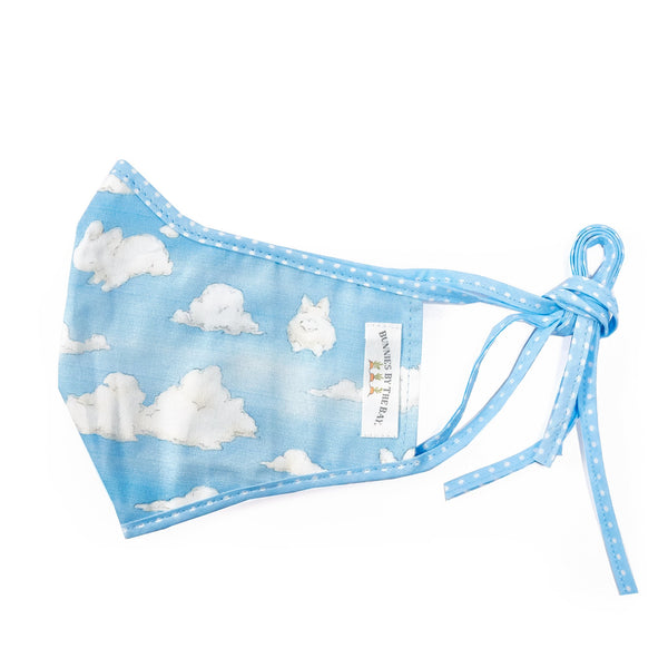 Bunnies By The Bay Cloth Adult Face Mask - Clouds