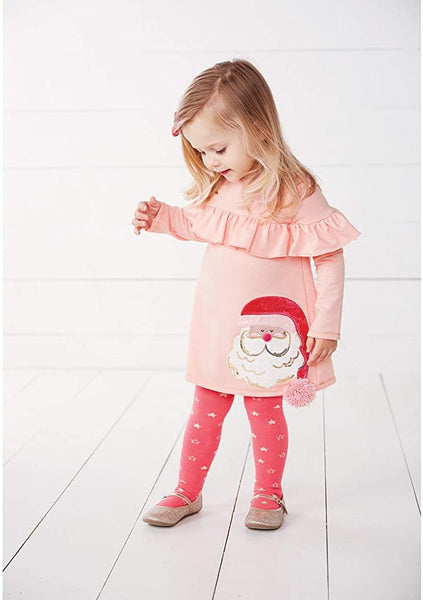 Mudpie Santa Dress & Tights