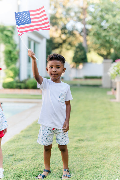 The Proper Peony Parkside Pima Sparkle Boy Pocket Shirt