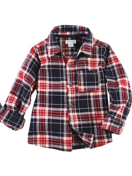 Mudpie Flannel Shirt - Red