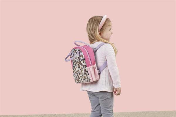 Mud Pie Backpack - Girl Leopard Vinyl