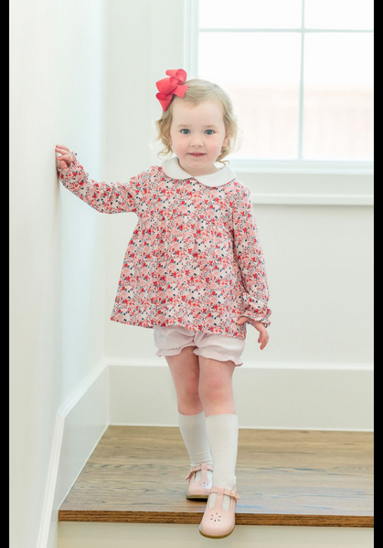 The Proper Peony Parkside Pima Bramble Fall Floral Pink Floral Bloomer Set