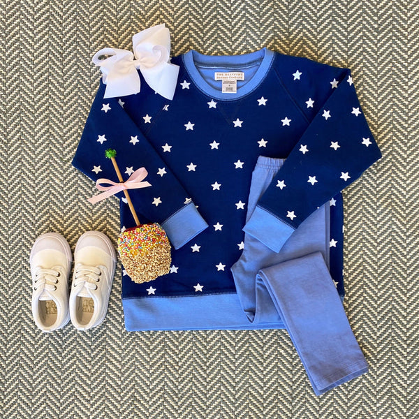 The Beaufort Bonnet Company Cassidy Crewneck Twinkle Twinkle Star