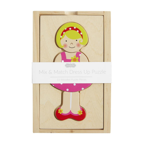 Mud Pie Boxed Dress Up Wooden Toy - Girl