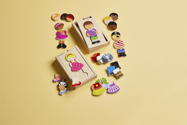 Mud Pie Boxed Dress Up Wooden Toy - Girl