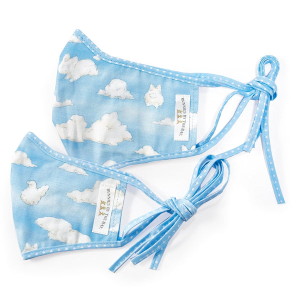 Bunnies By The Bay Cloth Adult Face Mask - Clouds
