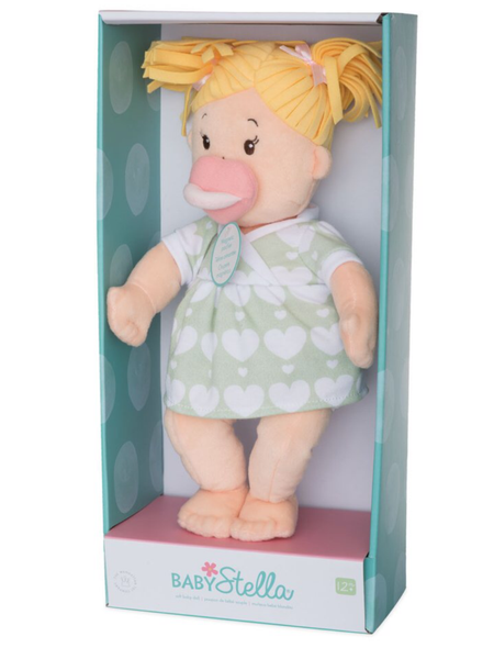 Baby Stella Blonde Doll with Pigtails