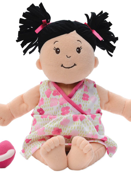 Baby Stella Girl Doll - with Dark Pigtails