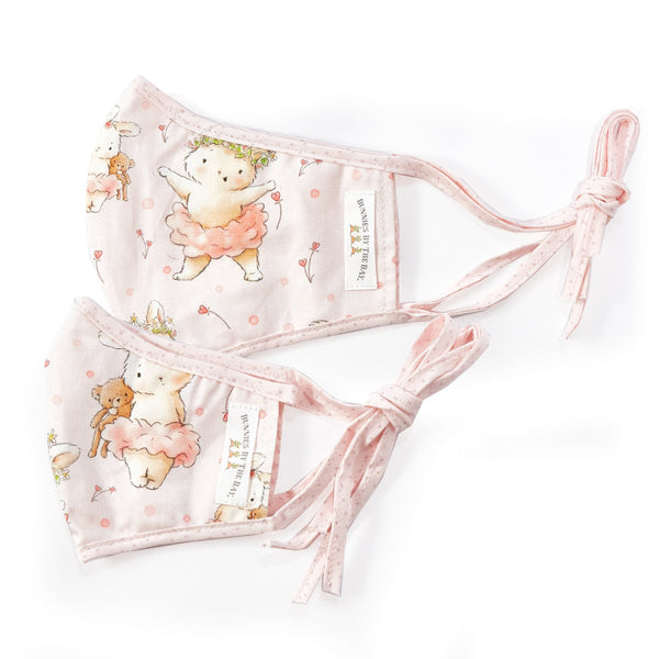 Bunnies By The Bay Cloth Child Face Mask - Blossom